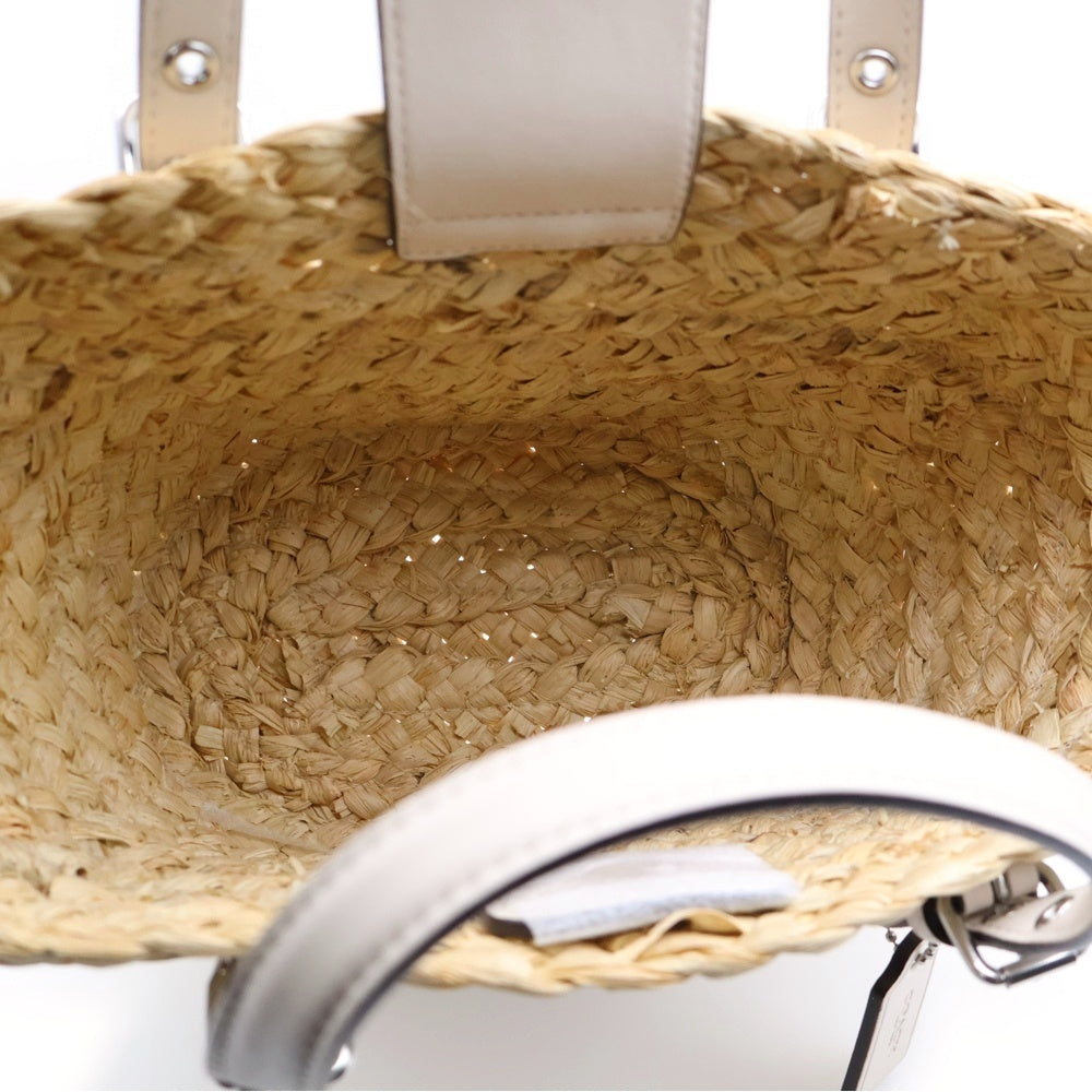 COACH(コーチ) ロゴ カゴバッグ 2WAY ハンドバッグ ショルダーバッグ ベージュ B23201