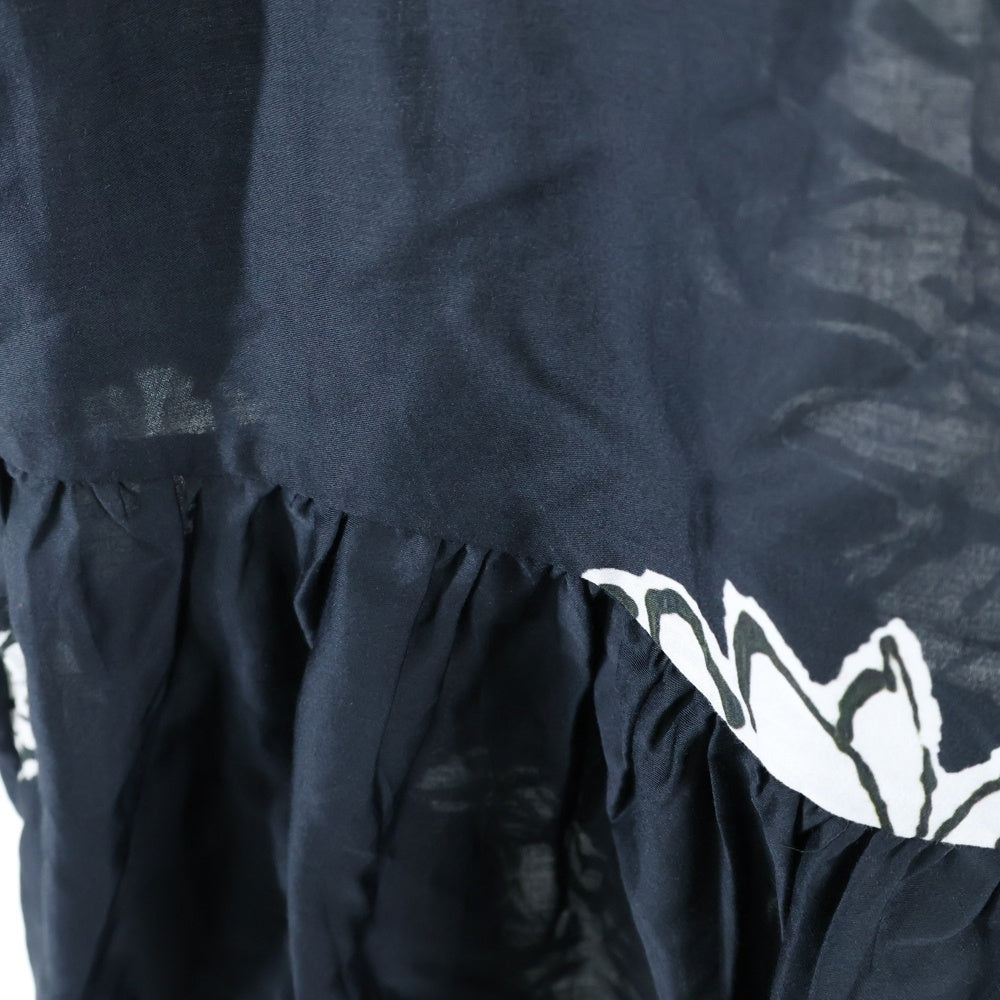 Desigual(デシグアル) マーガレット フリル 花柄 ミディワンピース レディース ブラック 24SWVW02