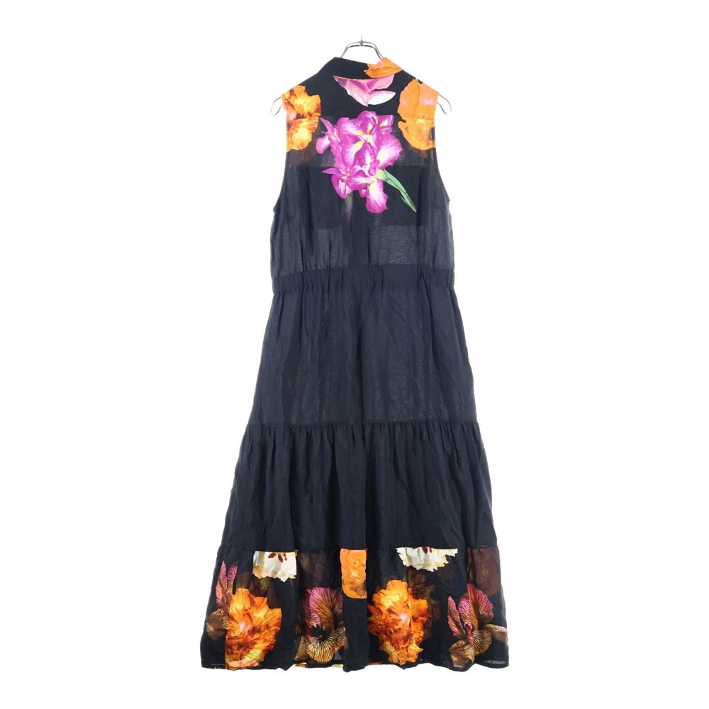 Desigual(デシグアル) 花柄 ロングシャツワンピース レディース ブラック 23SWVW77