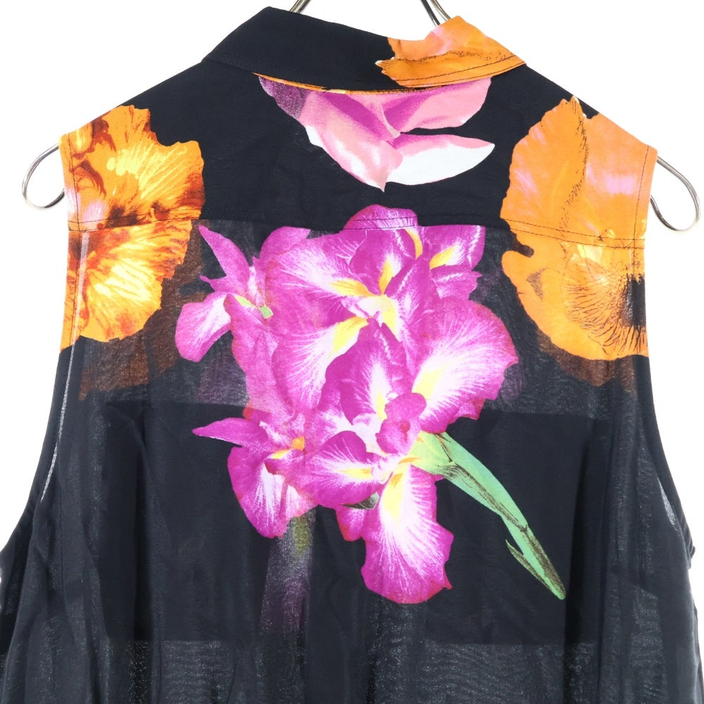 Desigual(デシグアル) 花柄 ロングシャツワンピース レディース ブラック 23SWVW77