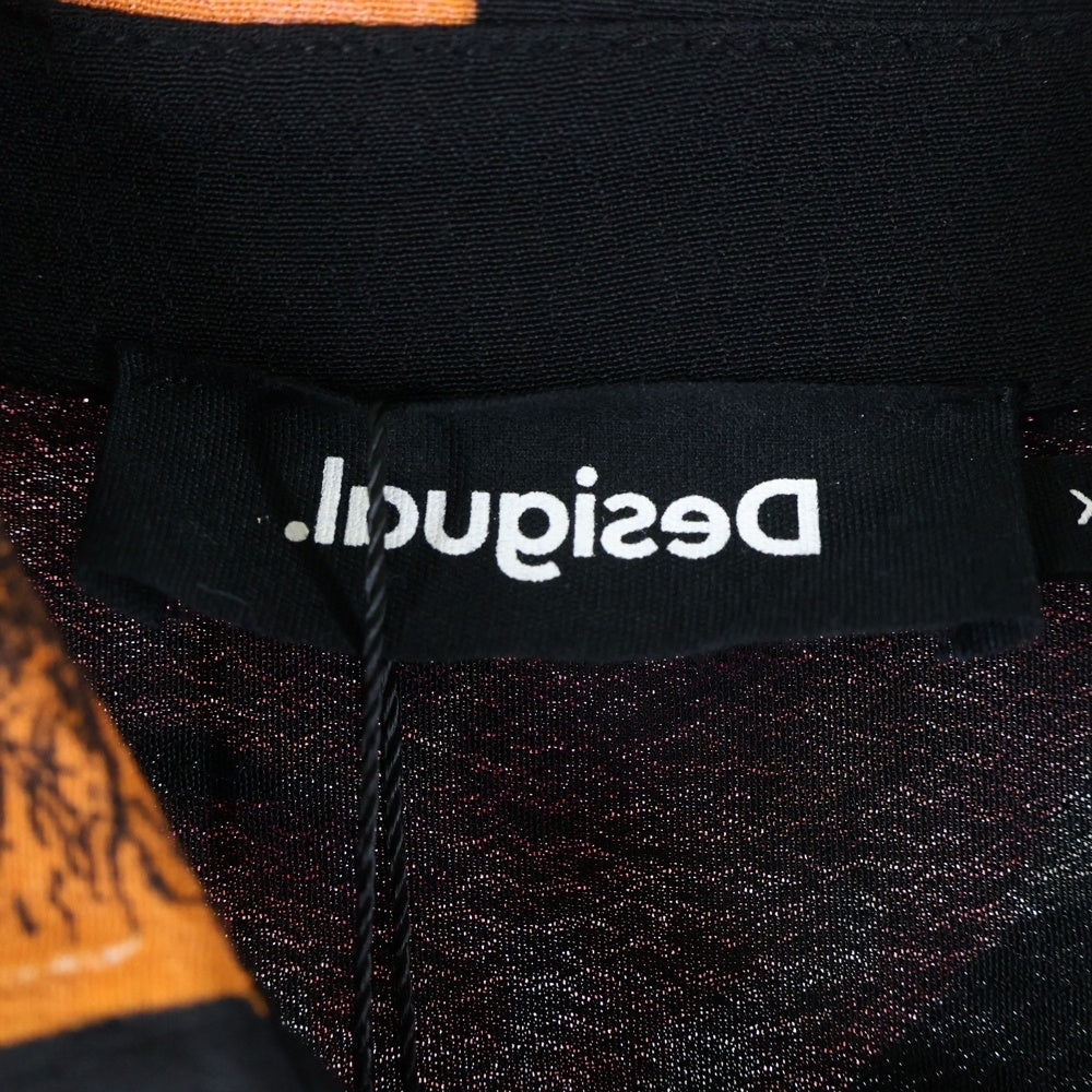 Desigual(デシグアル) 花柄 ロングシャツワンピース レディース ブラック 23SWVW77