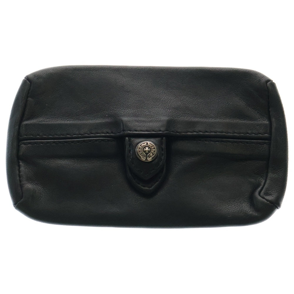 CHROME HEARTS(クロムハーツ) TIRED TEARS タイアードティアーズ レザーポケットティッシュケース ブラック