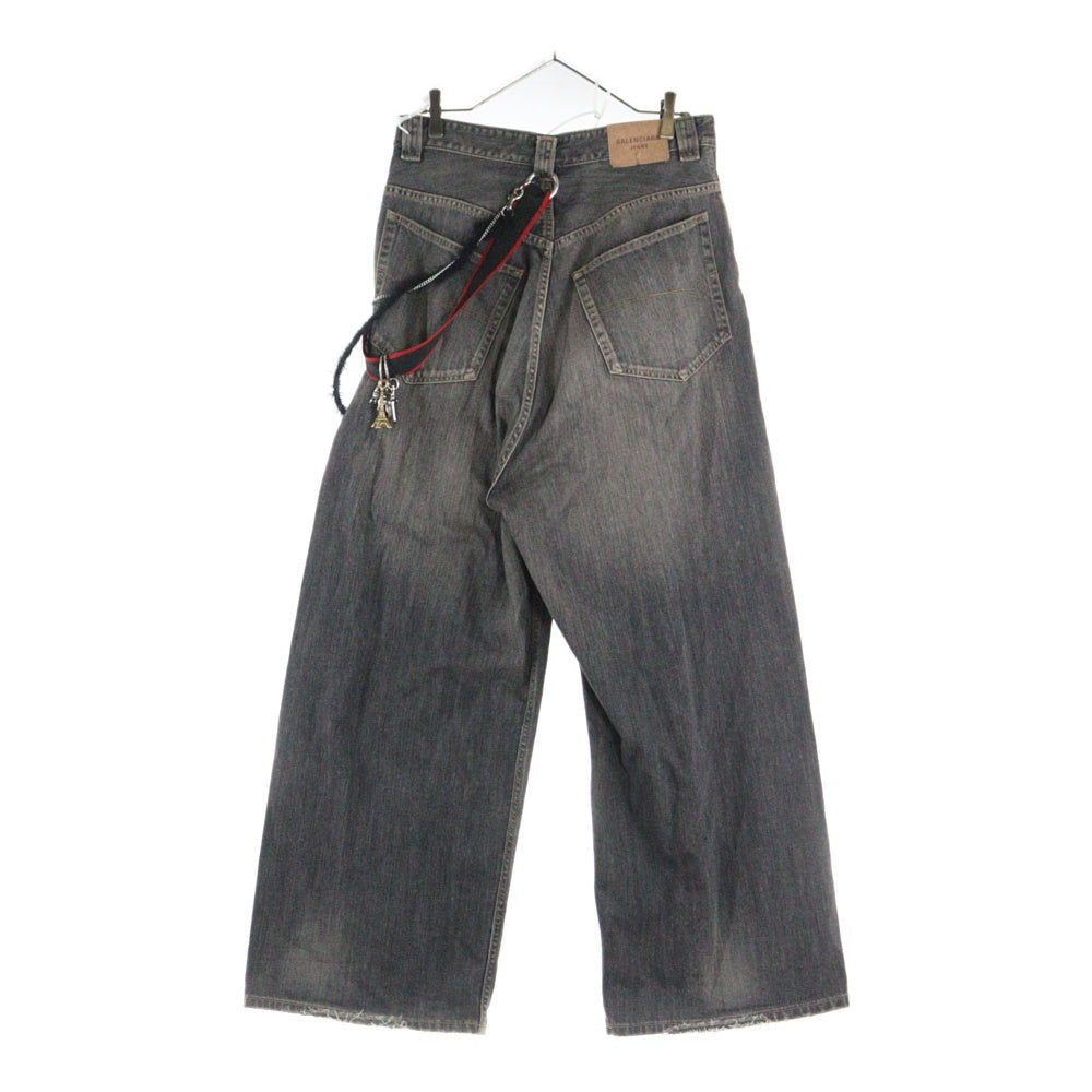 BALENCIAGA(バレンシアガ) 25SS チャームバギーデニムパンツ ブラック 831693 TSW67