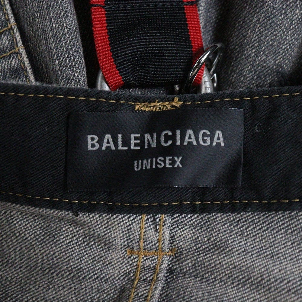 BALENCIAGA(バレンシアガ) 25SS チャームバギーデニムパンツ ブラック 831693 TSW67