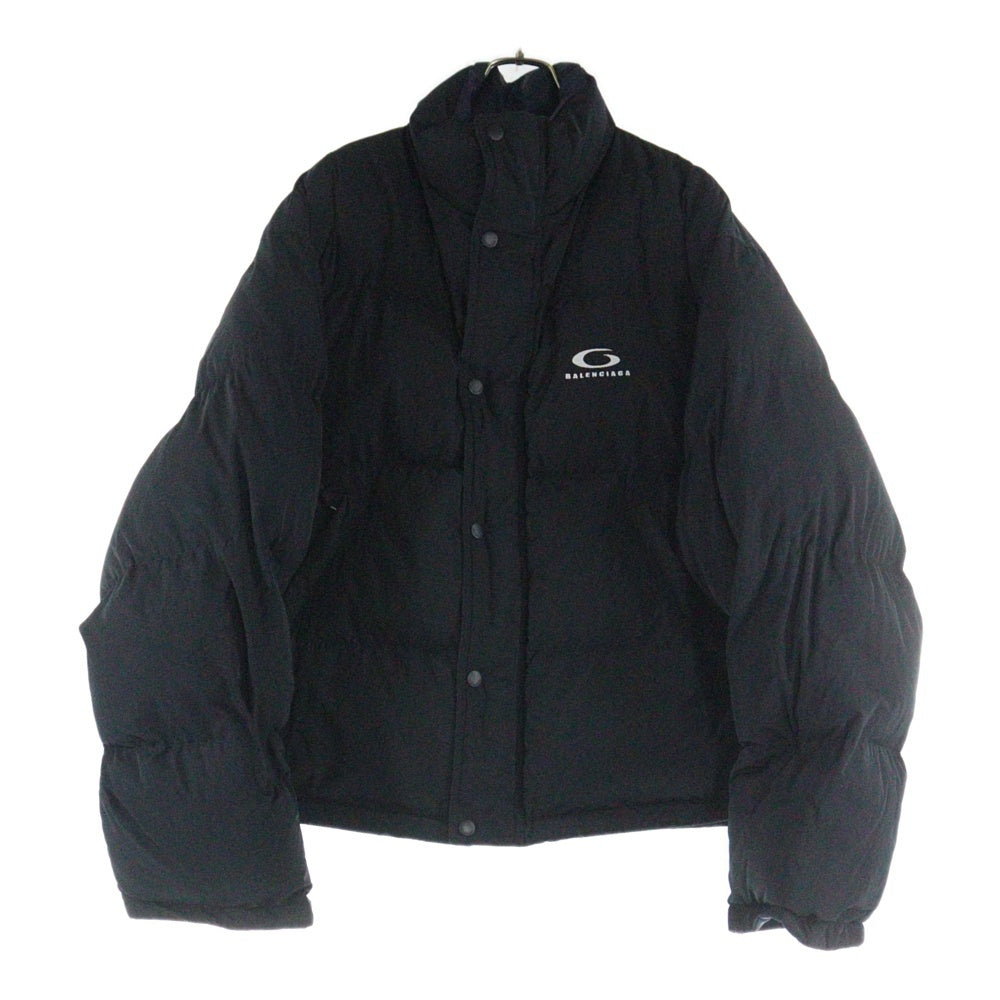BALENCIAGA(バレンシアガ) 24AW スポーツアイコンロゴ リバーシブル ダウンジャケット ブラック/ネイビー 808793 TRO18