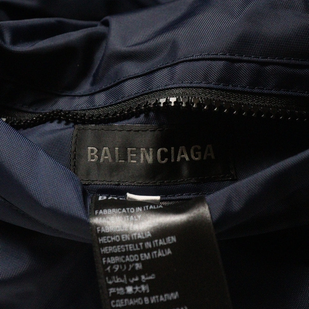BALENCIAGA(バレンシアガ) 24AW スポーツアイコンロゴ リバーシブル ダウンジャケット ブラック/ネイビー 808793 TRO18