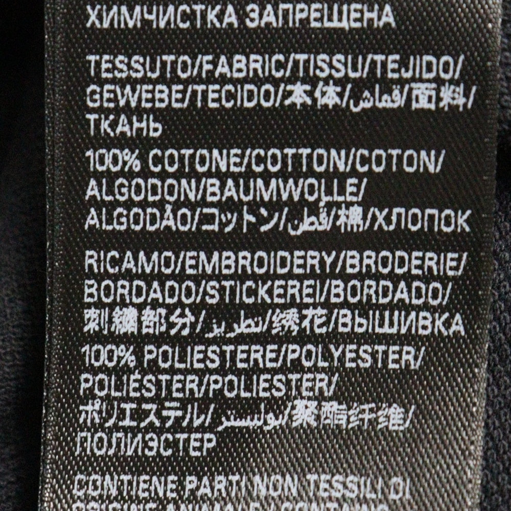 BALENCIAGA(バレンシアガ) 25SS Laurel Destroyed Polo Shirt 828529 TSVC7 ロングスリーブクラシックポロシャツ 長袖シャツ ブラック