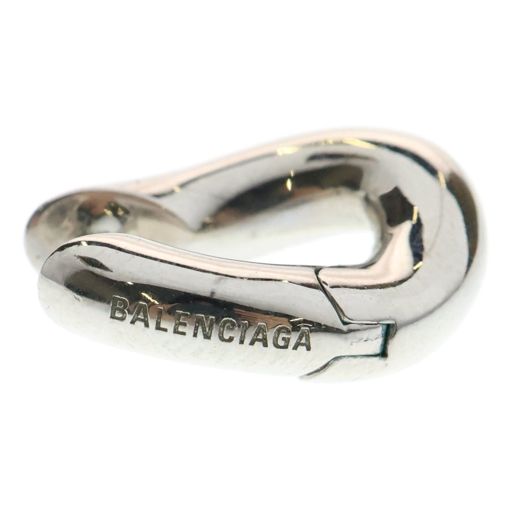 BALENCIAGA(バレンシアガ) LOOP ループ ロゴ フープピアス シルバー 204342