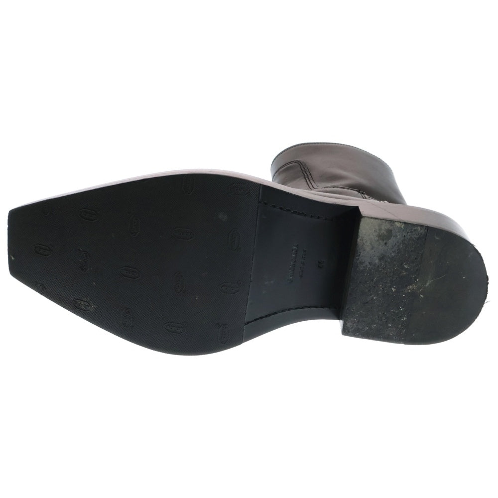 BALENCIAGA(バレンシアガ) SANTIAGO BOOTIE 745530 サイドジップ レザーブーツ ブラック