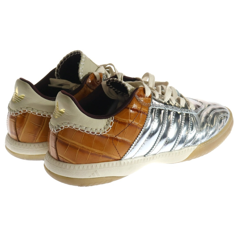 adidas(アディダス) ×WALES BONNER WB MN SAMBA METALLIC IH5777 ウェールズボナー サンバ メタリック ローカットスニーカー シルバー/ブラウン US10.5/28.5cm