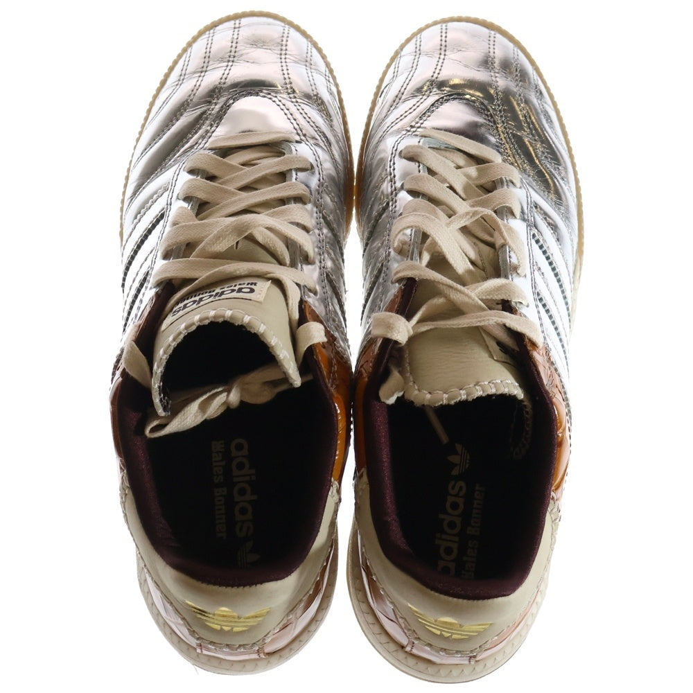 adidas(アディダス) ×WALES BONNER WB MN SAMBA METALLIC IH5777 ウェールズボナー サンバ メタリック ローカットスニーカー シルバー/ブラウン US10.5/28.5cm