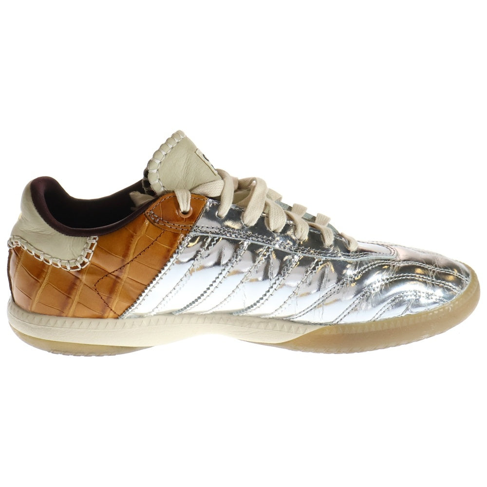 adidas(アディダス) ×WALES BONNER WB MN SAMBA METALLIC IH5777 ウェールズボナー サンバ メタリック ローカットスニーカー シルバー/ブラウン US10.5/28.5cm