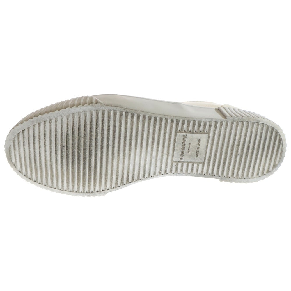 THOM BROWNE(トムブラウン) ヘリテージトレイナー キャンバスローカットスニーカー ベージュ