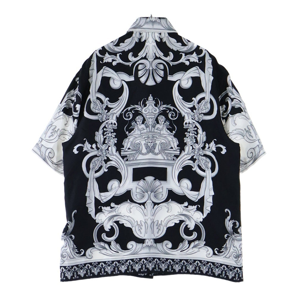 GIANNI VERSACE(ジャンニ ヴェルサーチ) Silver Baroque Silk Shirt 1003927 1A04155 総柄シルク半袖シャツ マルチ