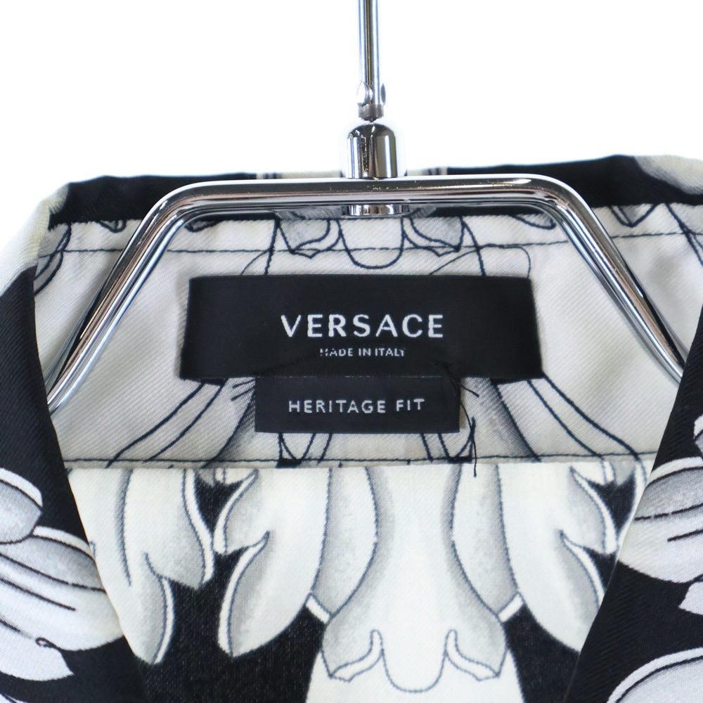 GIANNI VERSACE(ジャンニ ヴェルサーチ) Silver Baroque Silk Shirt 1003927 1A04155 総柄シルク半袖シャツ マルチ