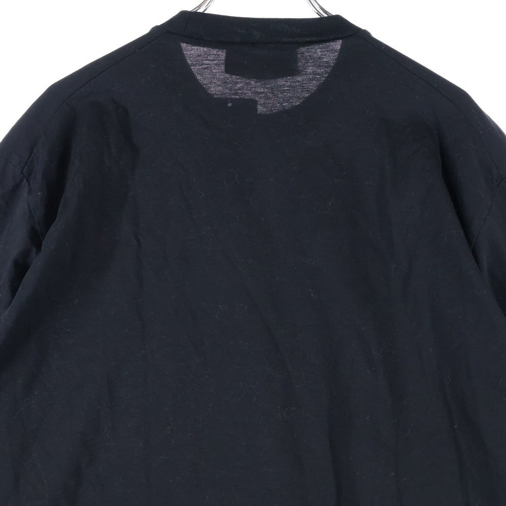 DSQUARED2(ディースクエアード) ロゴプリント 長袖Tシャツ クルーネックカットソー ブラック S74GD1295