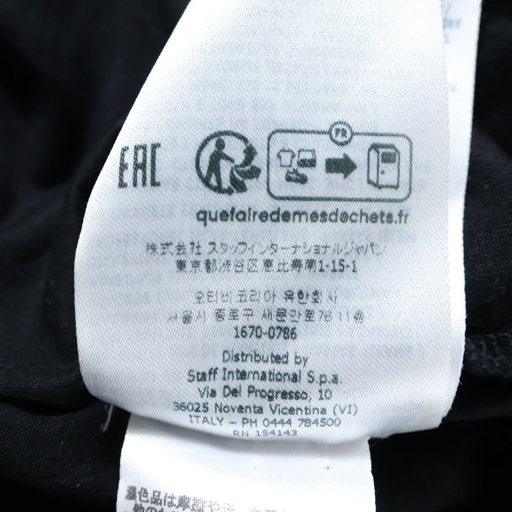 DSQUARED2(ディースクエアード) ロゴプリント 長袖Tシャツ クルーネックカットソー ブラック S74GD1295