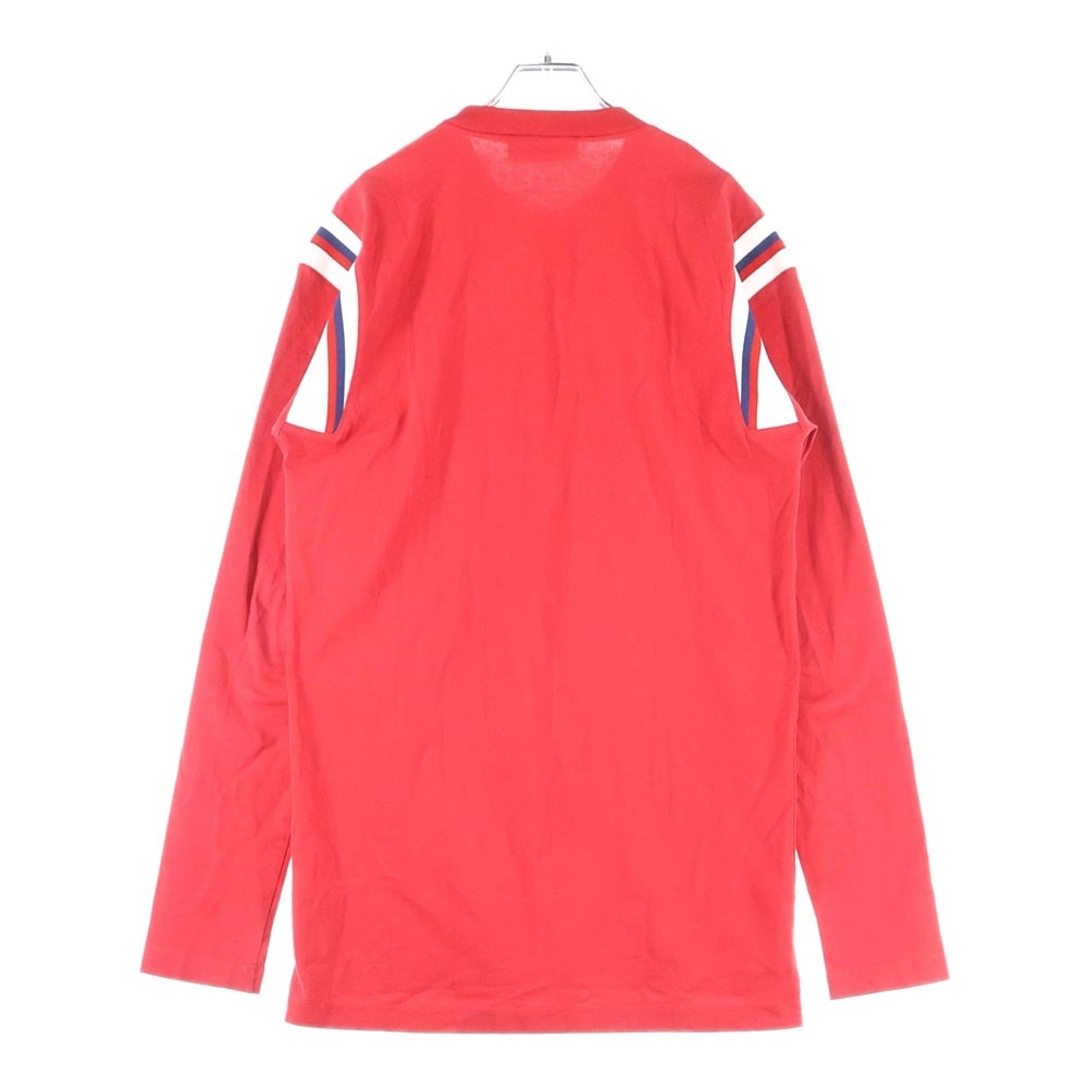 DSQUARED2(ディースクエアード) Varsity Fit Tee S74GD1218 カレッジロゴプリント 長袖Tシャツ カットソー レッド