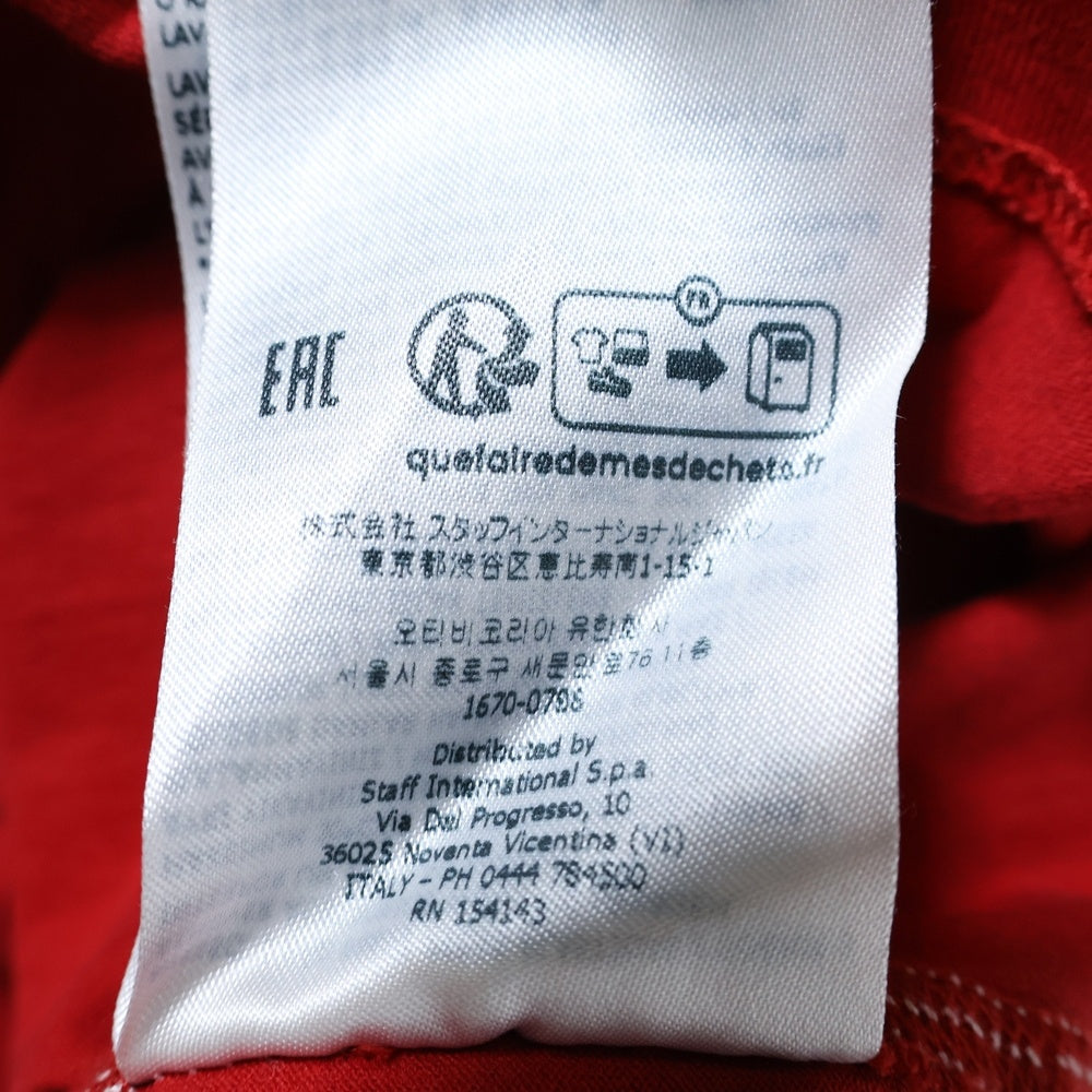 DSQUARED2(ディースクエアード) Varsity Fit Tee S74GD1218 カレッジロゴプリント 長袖Tシャツ カットソー レッド