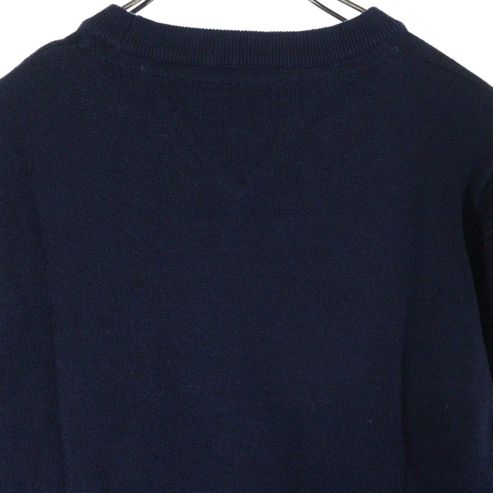 TOMMY HILFIGER(トミーヒルフィガー) ロゴワッペン クルーネックニットセーター ネイビー 240101355482