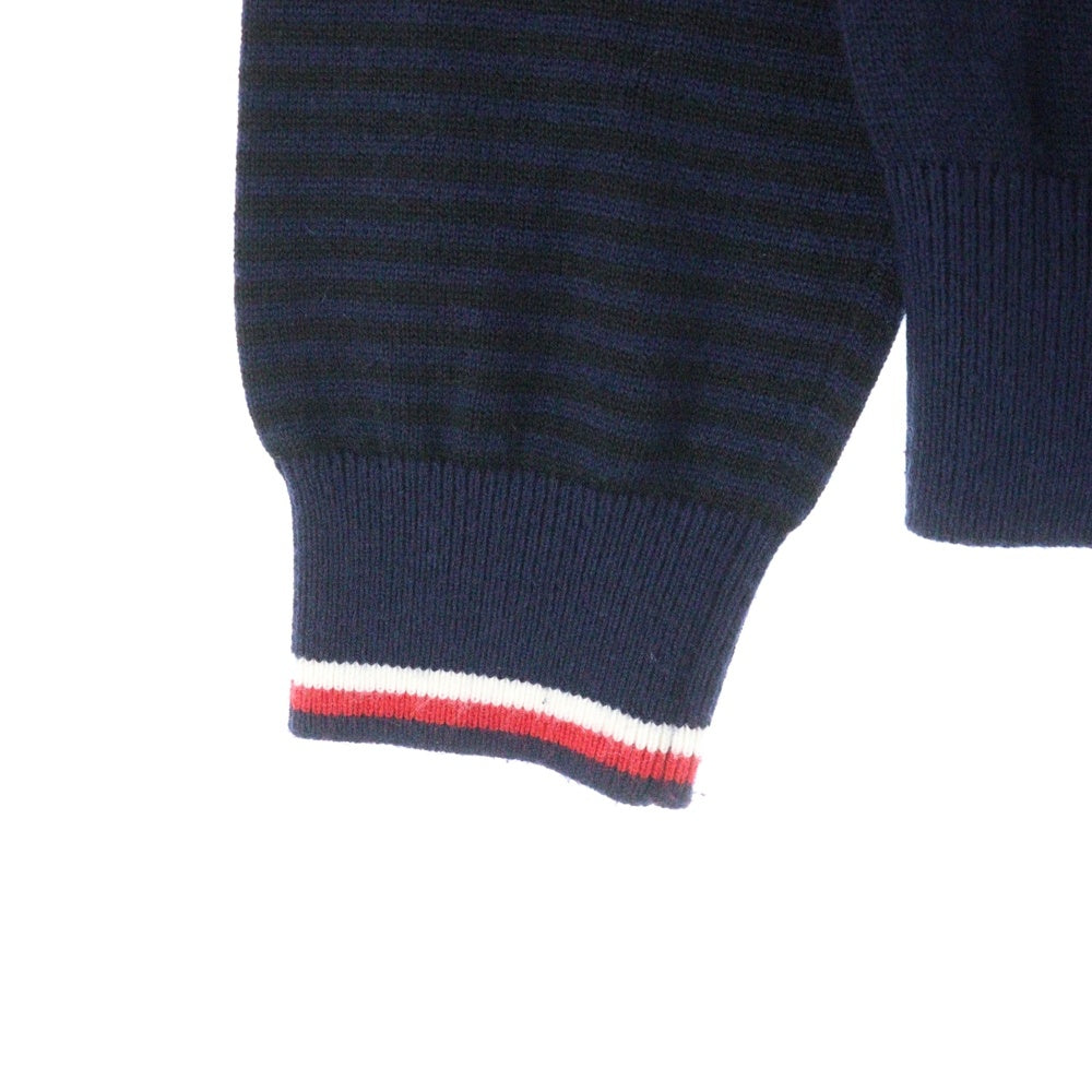 TOMMY HILFIGER(トミーヒルフィガー) ロゴワッペン クルーネックニットセーター ネイビー 240101355482