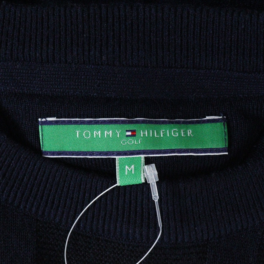 TOMMY HILFIGER(トミーヒルフィガー) ロゴワッペン クルーネックニットセーター ネイビー 240101355482