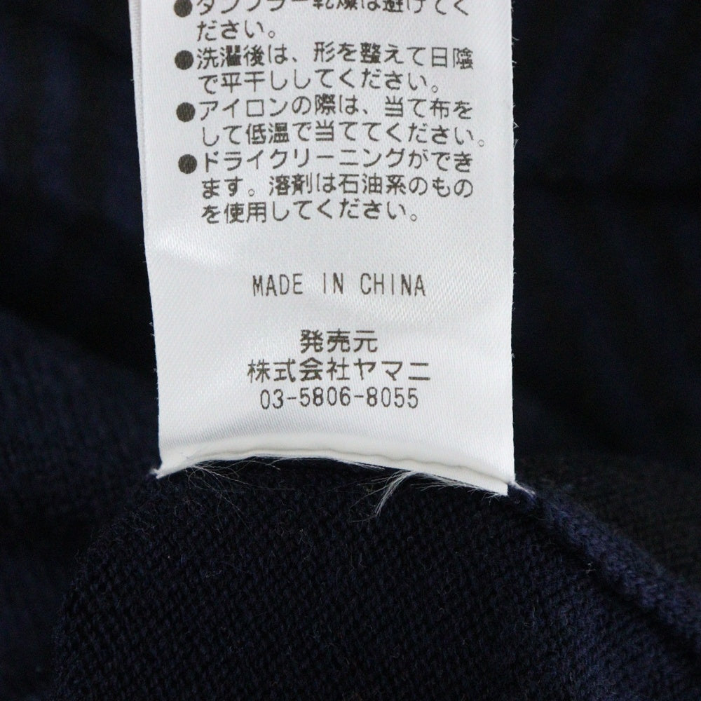 TOMMY HILFIGER(トミーヒルフィガー) ロゴワッペン クルーネックニットセーター ネイビー 240101355482