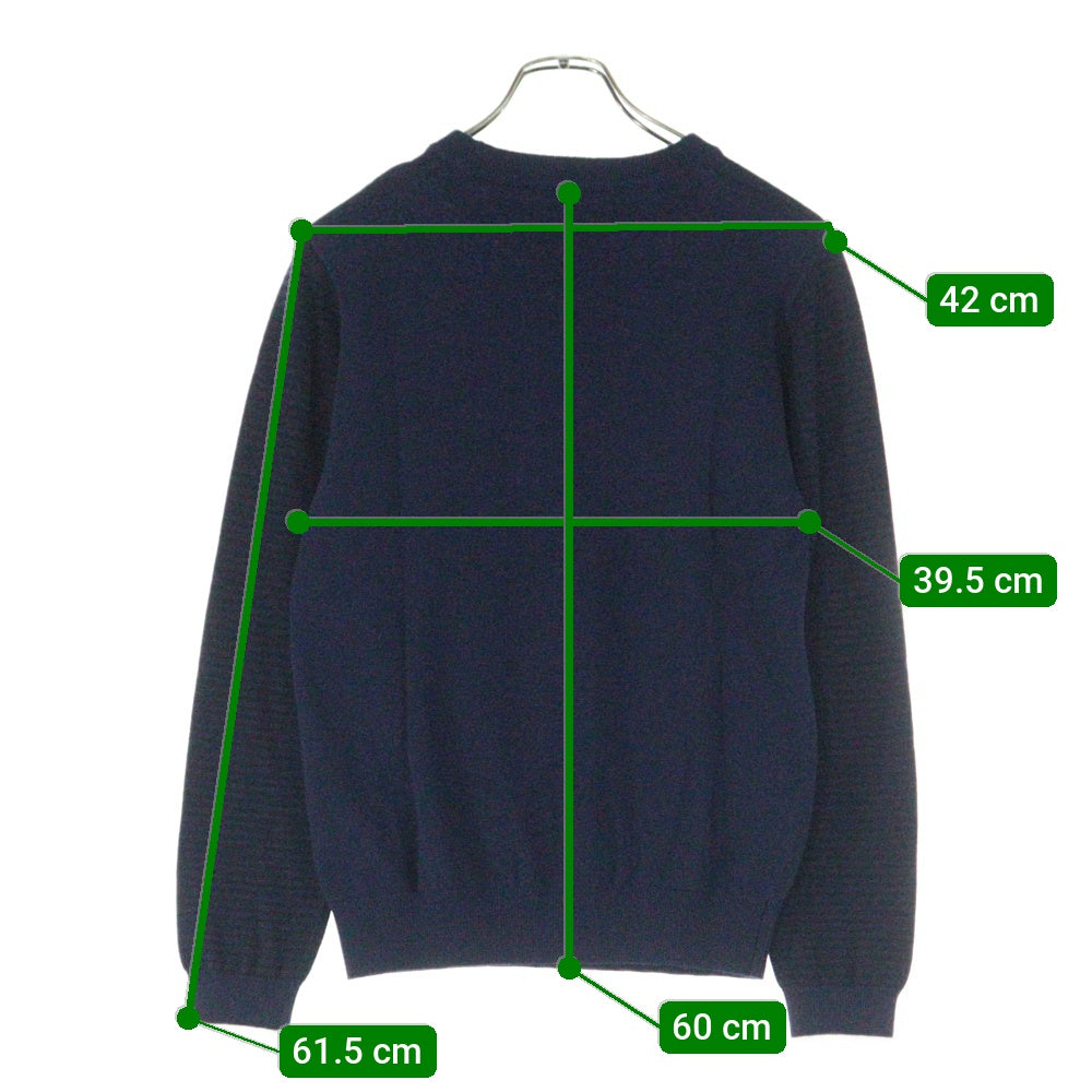 TOMMY HILFIGER(トミーヒルフィガー) ロゴワッペン クルーネックニットセーター ネイビー 240101355482