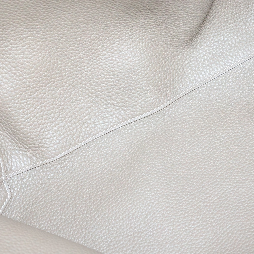 HERMES(エルメス) ドゥブルセンス45 トリヨンクレマンス リバーシブル レザートートバッグ Z刻印 ベージュ/ネイビー