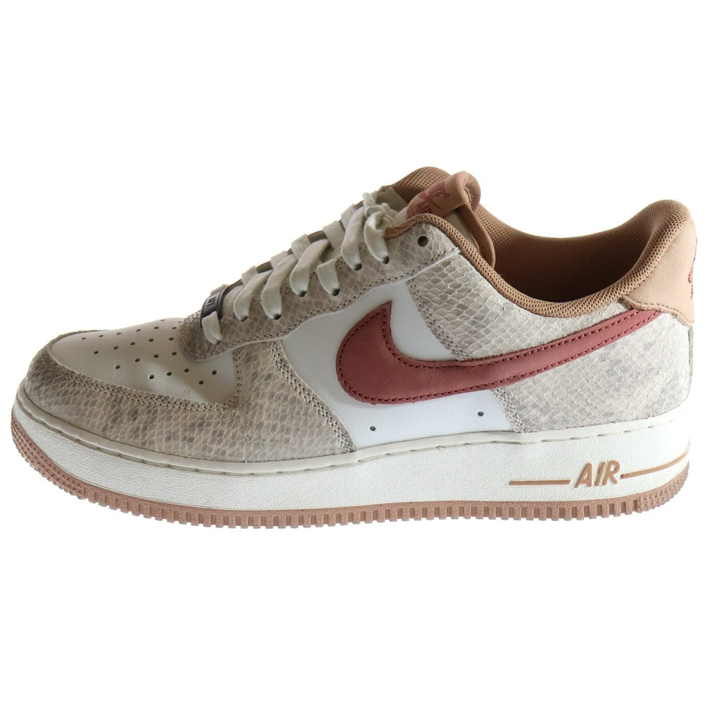 NIKE(ナイキ) AIR FORCE 1 LOW PINK SNAKESKIN HF2898-100 エアフォース1 ピンクスネークスキン ローカットスニーカー ホワイト/ピンク US9/27cm