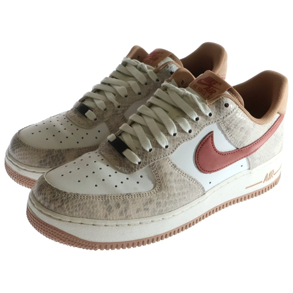 NIKE(ナイキ) AIR FORCE 1 LOW PINK SNAKESKIN HF2898-100 エアフォース1 ピンクスネークスキン ローカットスニーカー ホワイト/ピンク US9/27cm