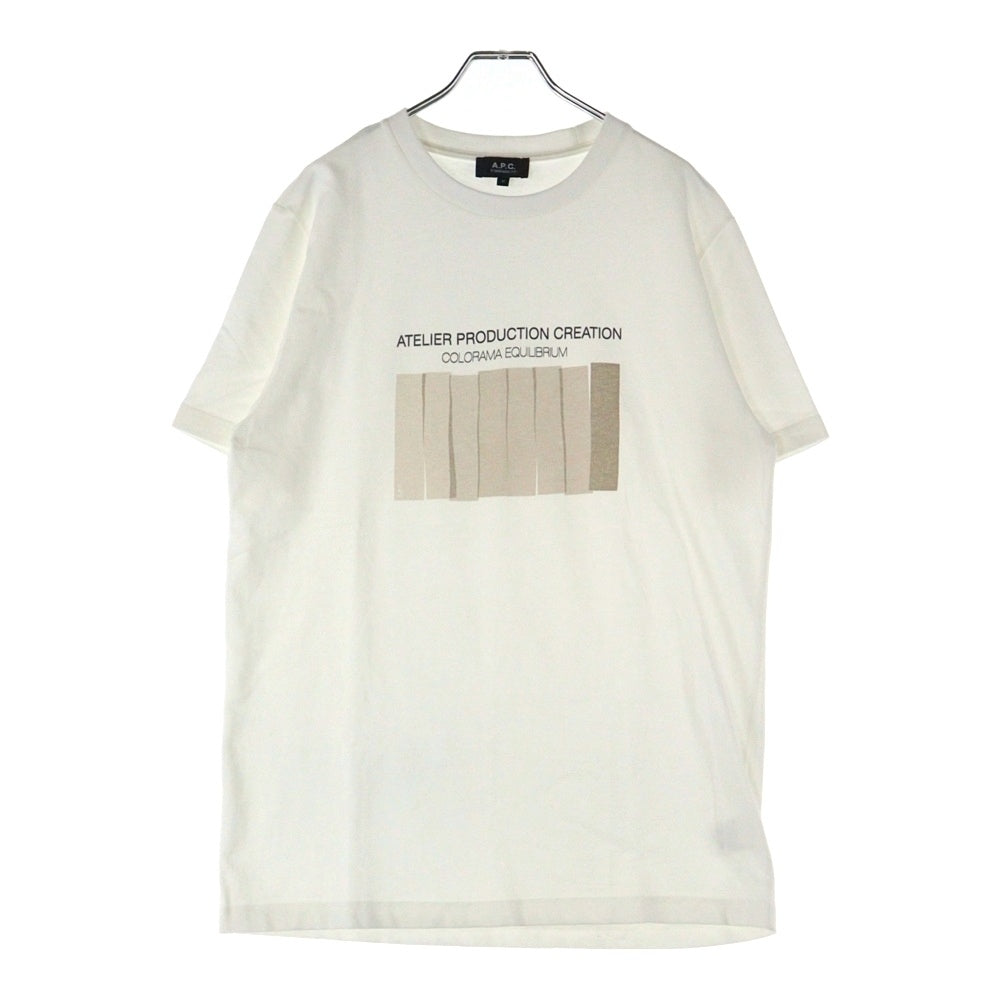 A.P.C(アーペーセー) Franck T-shirt 4114313 フランク プリント半袖Tシャツ ホワイト