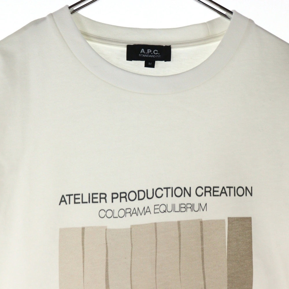 A.P.C(アーペーセー) Franck T-shirt 4114313 フランク プリント半袖Tシャツ ホワイト