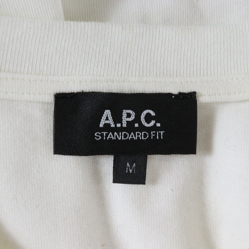 A.P.C(アーペーセー) Franck T-shirt 4114313 フランク プリント半袖Tシャツ ホワイト