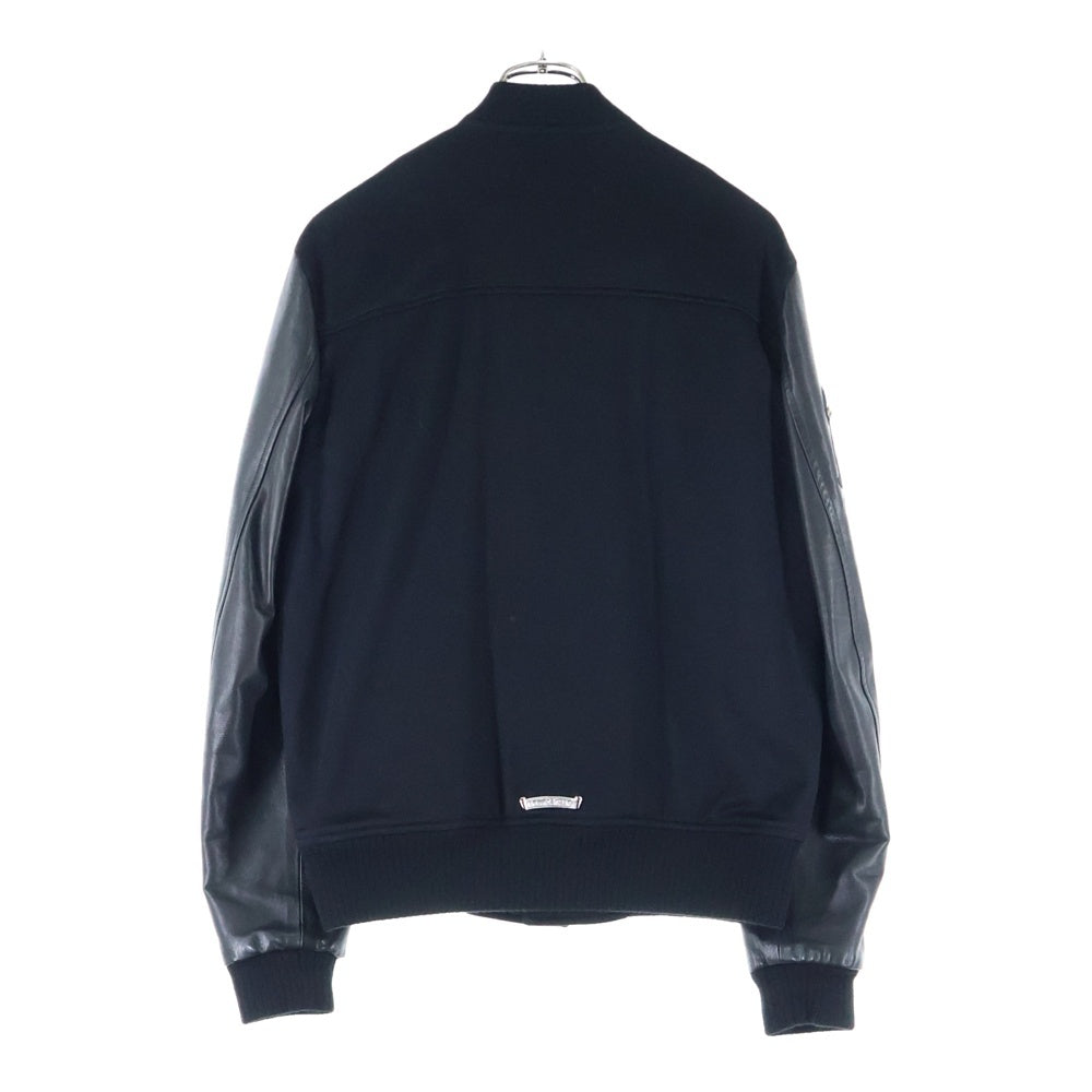 CHROME HEARTS(クロムハーツ) LETTERMAN JACKET クロスパッチ レターマン ジャケット スタジャン ブラック