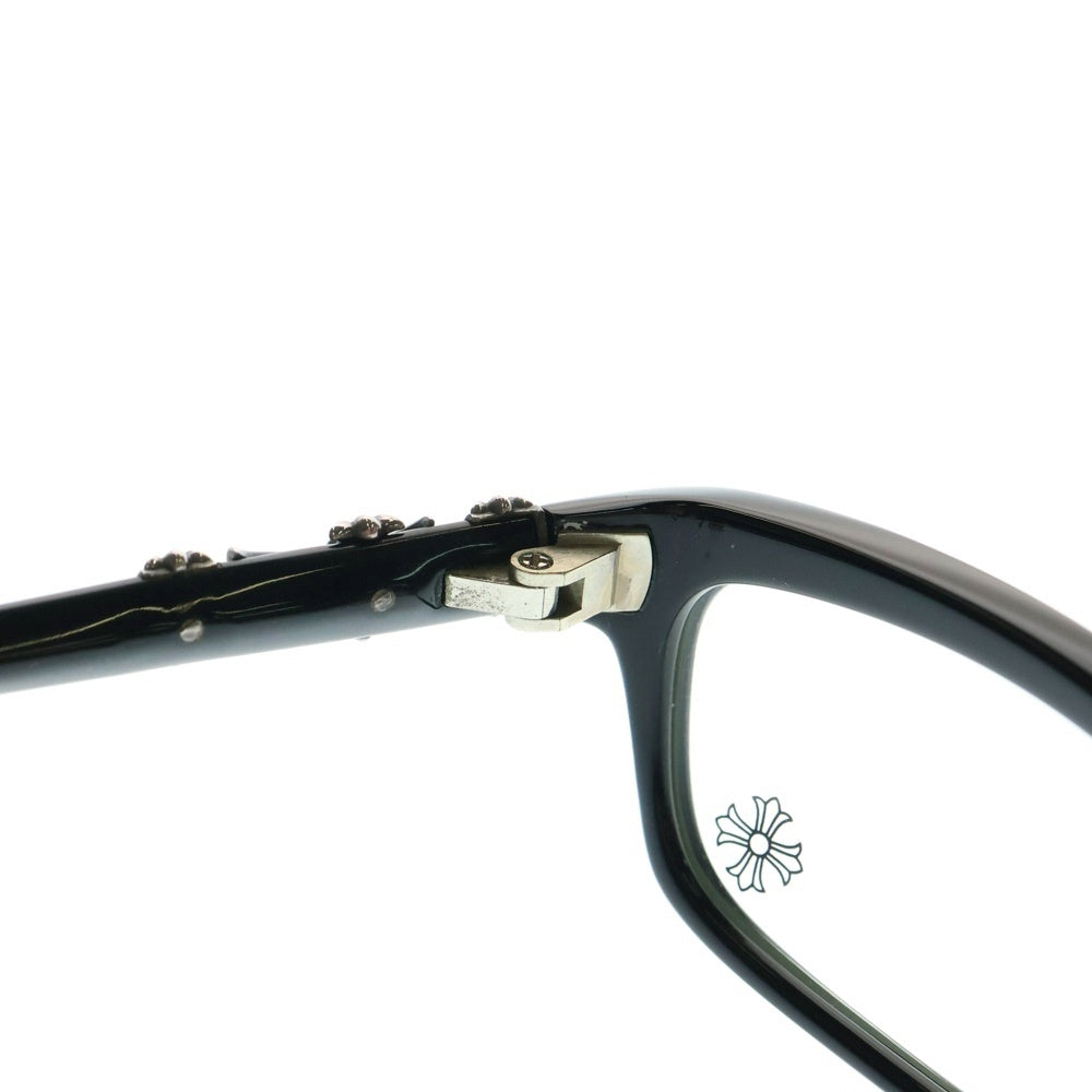 CHROME HEARTS(クロムハーツ) BEARDED BABY ビールデッドベイビー メガネ CHクロス ブラック