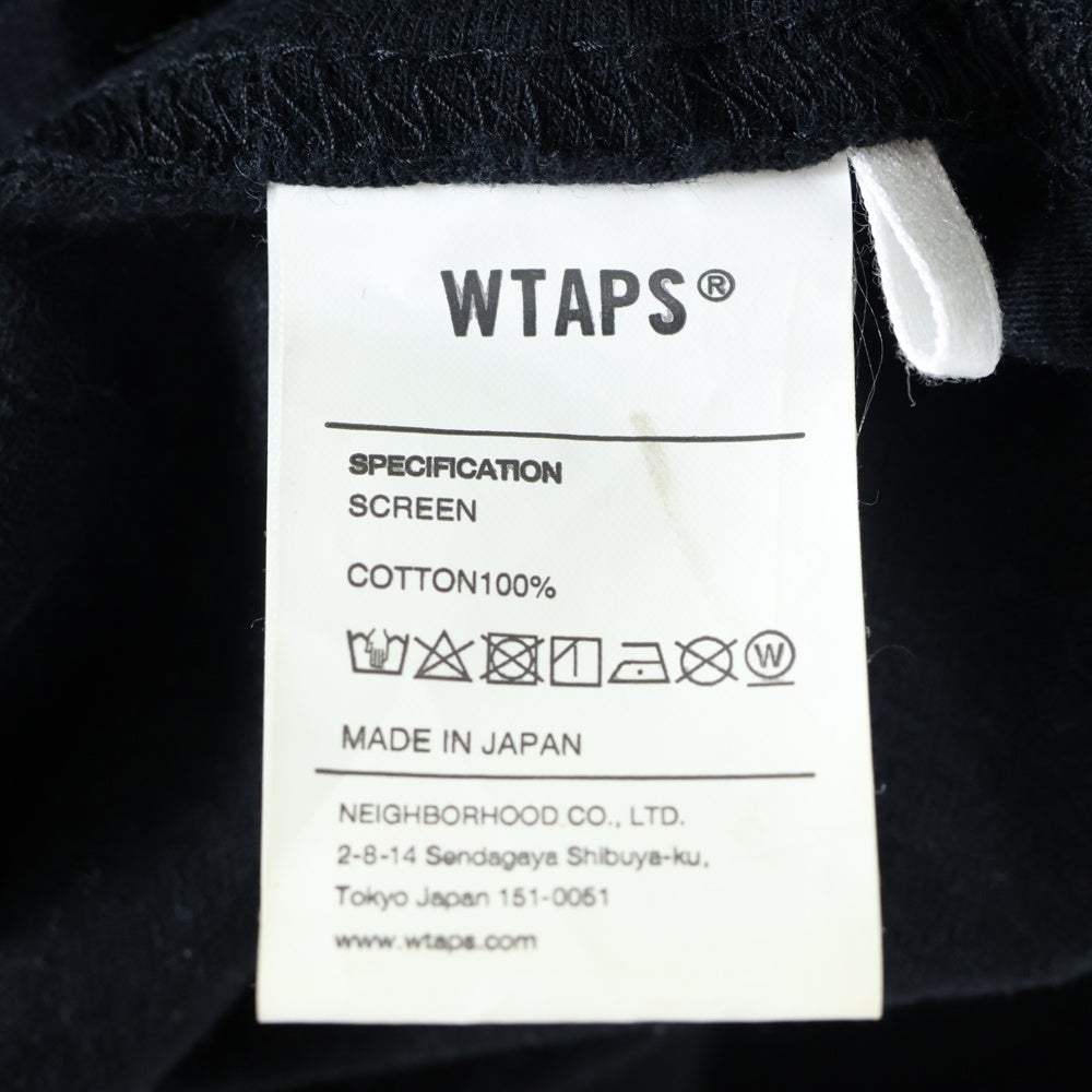 WTAPS(ダブルタップス) 17SS CONFUSION DESIRE プリント クルーネック 半袖Tシャツ カットソー ブラック