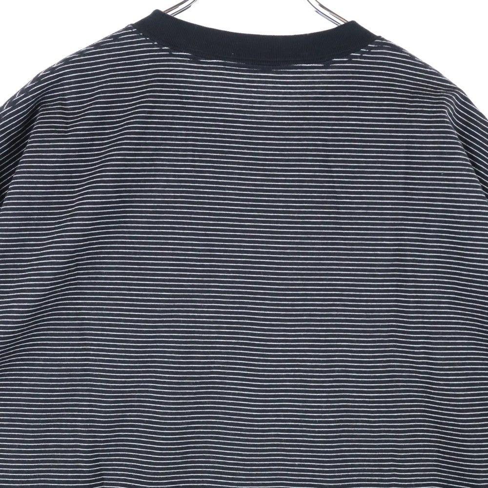 ENNOY(エンノイ) 23SS Border T-Shirt SS23BRENCT05AM ボーダー クルーネック 半袖Tシャツ カットソー ブラック/ホワイト