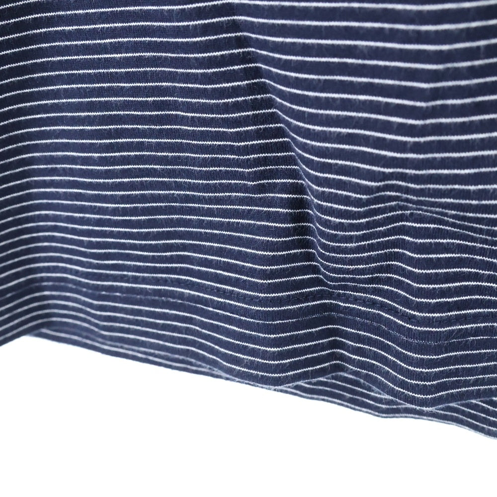 ENNOY(エンノイ) 23SS Border T-Shirt SS23BRENCT05AM ボーダー クルーネック 半袖Tシャツ カットソー ネイビー/ホワイト