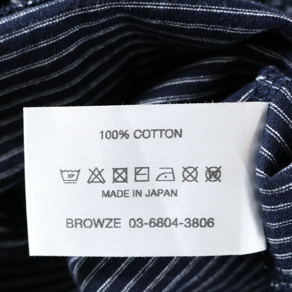 ENNOY(エンノイ) 23SS Border T-Shirt SS23BRENCT05AM ボーダー クルーネック 半袖Tシャツ カットソー ネイビー/ホワイト