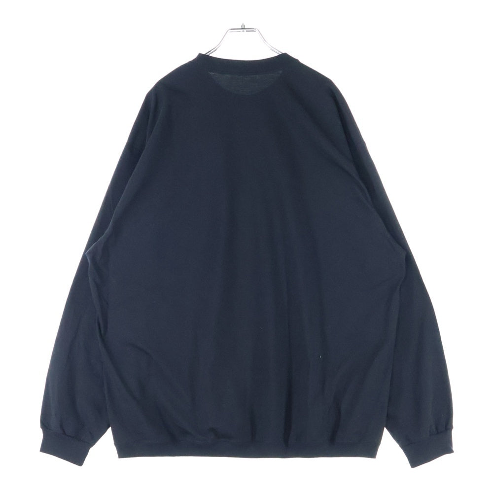 ENNOY(エンノイ) 23SS Long Sleeve Hem Rib Tee SS23BRENCT06NTL ヘムリブ長袖Tシャツ カットソー ブラック