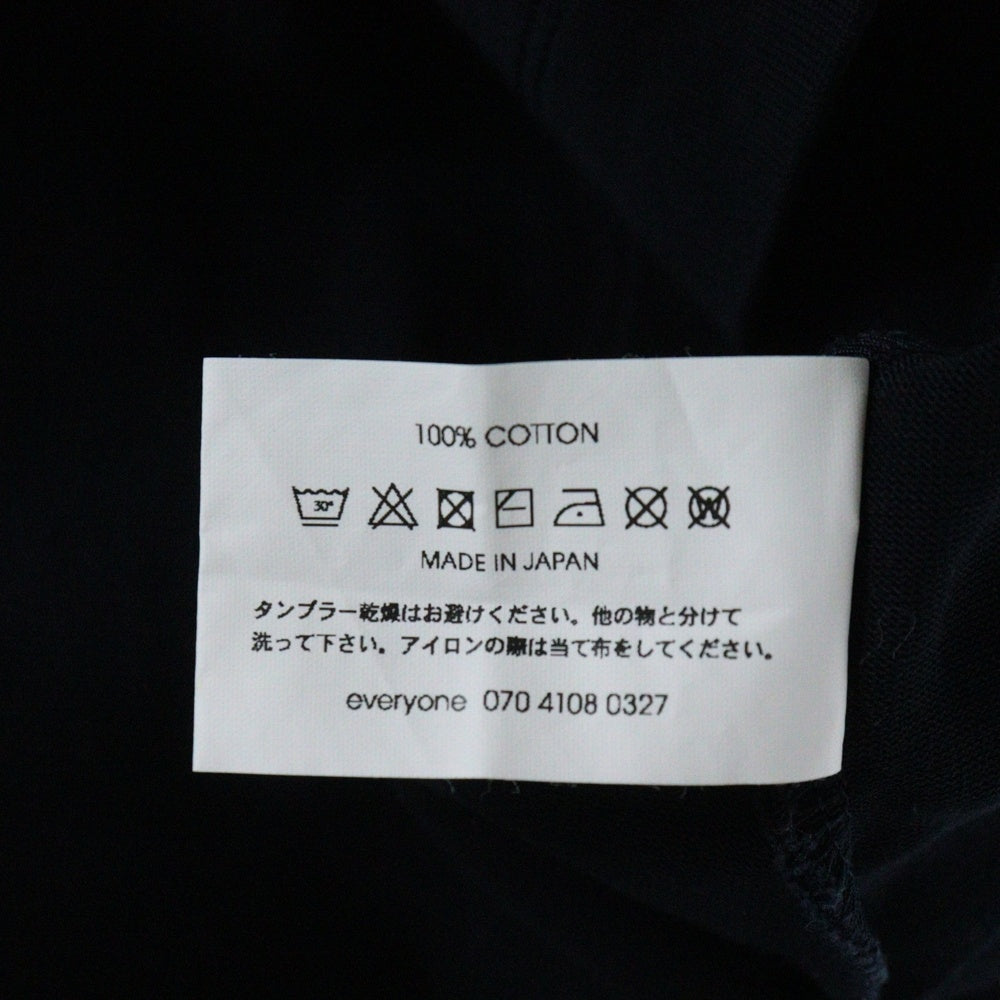 everyone(エブリワン) Cotton S/S T-Shirt EV-CS04 クルーネック 半袖Tシャツ カットソー ネイビー