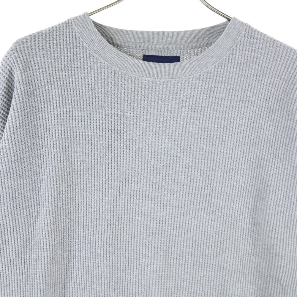 DESCENDANT(ディセンダント) 23SS GAUFRE WAFFLE LS 231ATDS-CSM07 ゴーフル ワッフル ロングスリーブ サーマル 長袖 Tシャツ グレー