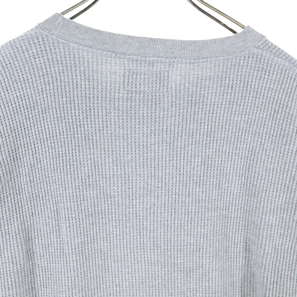 DESCENDANT(ディセンダント) 23SS GAUFRE WAFFLE LS 231ATDS-CSM07 ゴーフル ワッフル ロングスリーブ サーマル 長袖 Tシャツ グレー