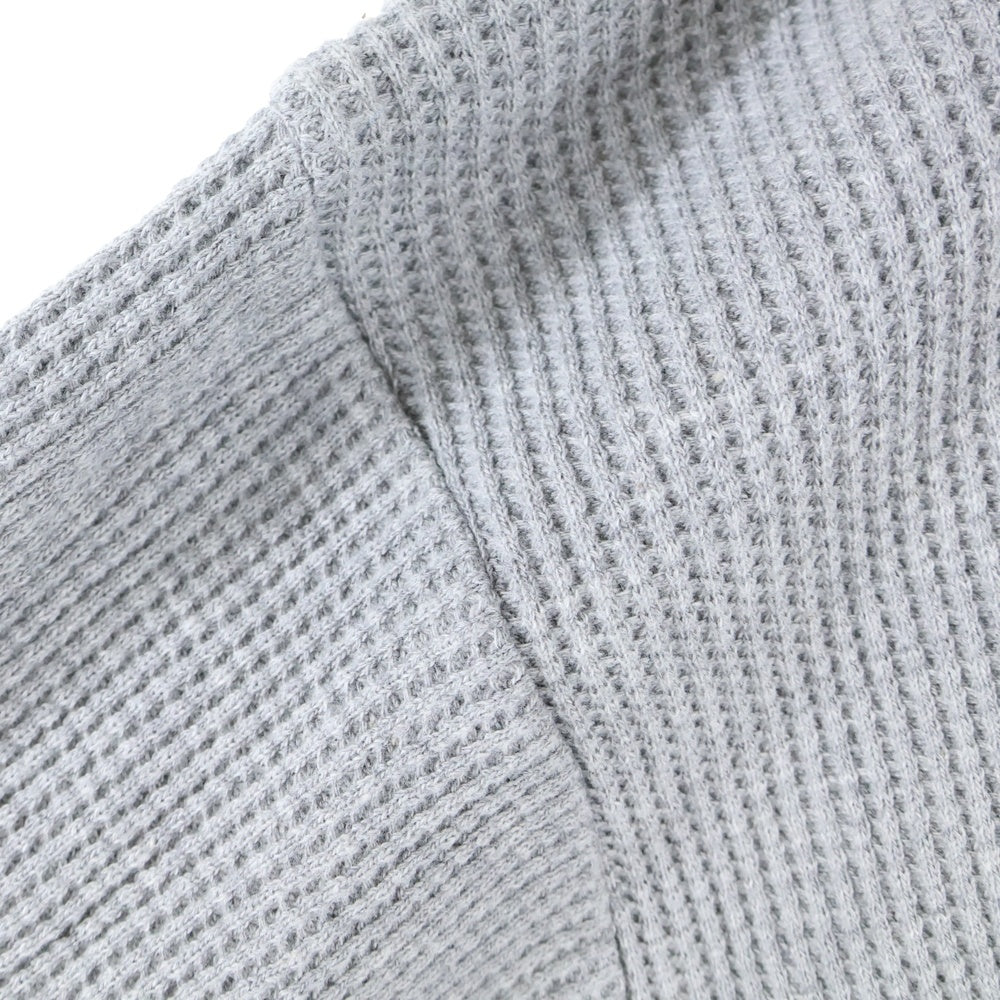 DESCENDANT(ディセンダント) 23SS GAUFRE WAFFLE LS 231ATDS-CSM07 ゴーフル ワッフル ロングスリーブ サーマル 長袖 Tシャツ グレー