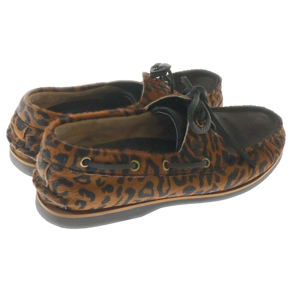 Timberland(ティンバーランド) ×WACKO MARIA CLASSIC 2EYE BOAT SHOE クラシック ツーアイ ボートシューズ レオパード ブラウン US10/28.0cm