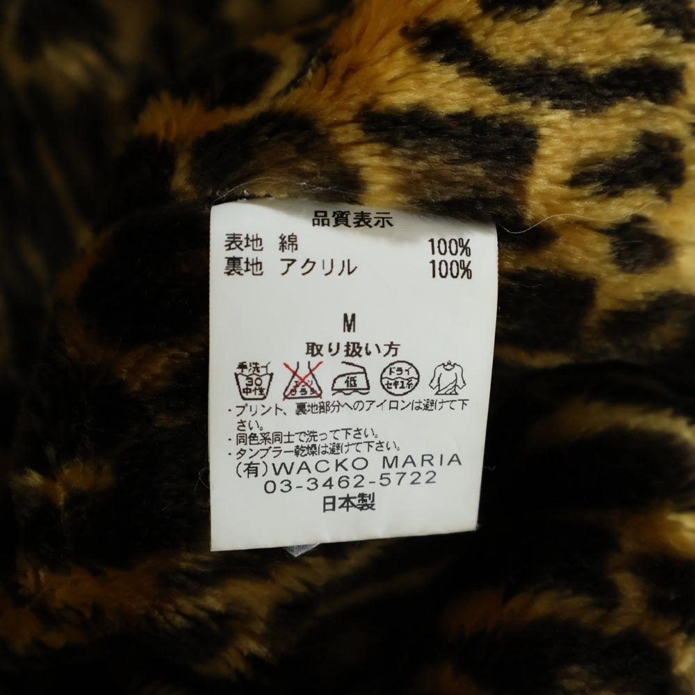 WACKO MARIA(ワコマリア) N-1 DECK JACKET レオパードボア デッキジャケット ブラック