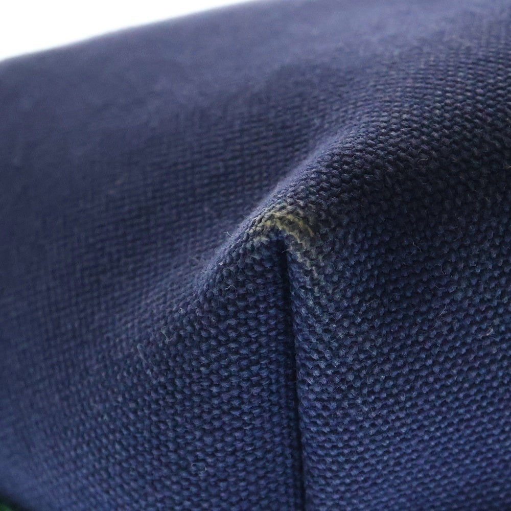 HERMES(エルメス) BRIDE A BRAC PM ブリッドアブラックPM ポーチ コットンキャンバス ブルー/グリーン