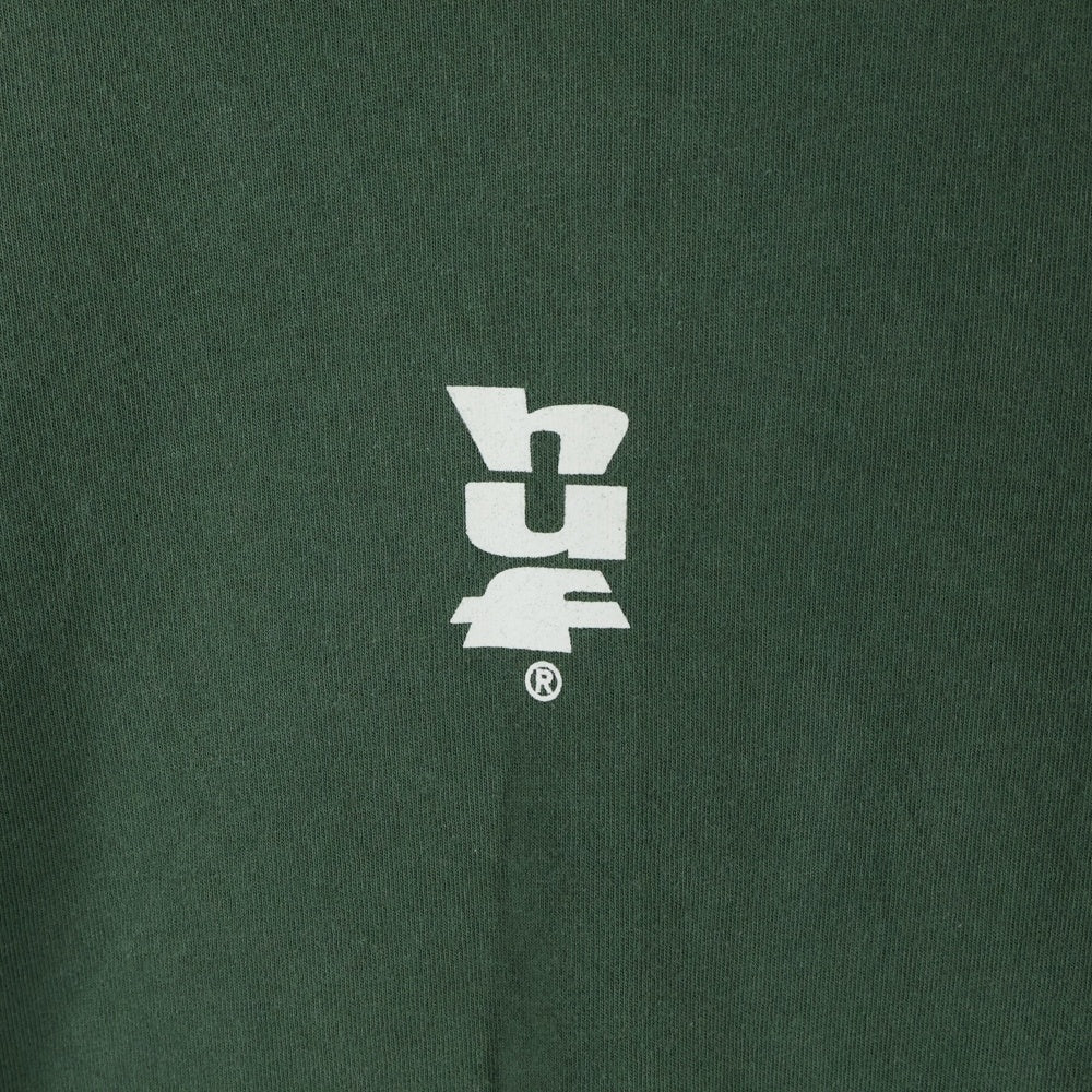 HUF(ハフ) ロゴ ロングスリーブカットソー プリント グリーン