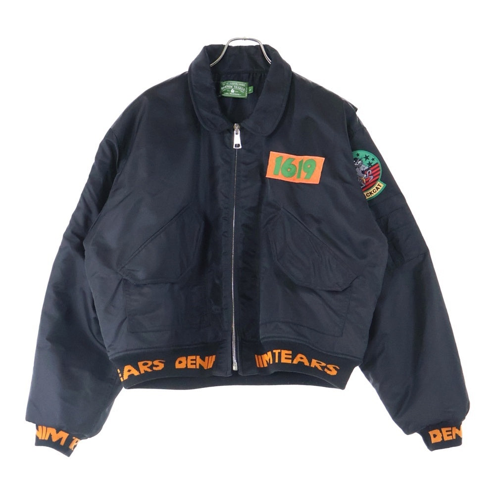 DENIM TEARS(デニムティアーズ) DENIM TEARS 1619 BOMBER JACKET ボンバージャケット DT-A22-0000-001 ブラック